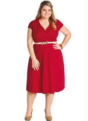 VESTIDO LAIZA VERMELHO PLUS